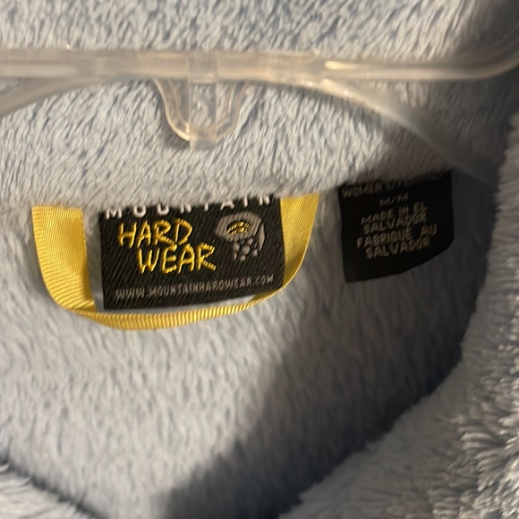 Mountain Hardwear Women’s Blue Fleece Zip Front Cold Jacket Size Medium - Picture 2 of 12